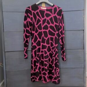 Michael Kors Pink Black Cotton-blend Sweater S Small